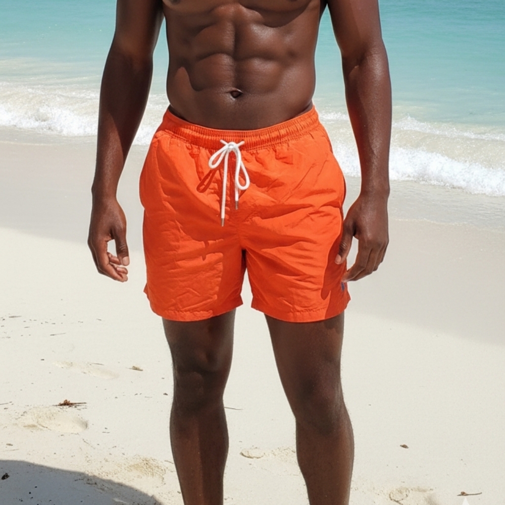 Polo by Ralph Lauren Red and Blue Swim Shorts